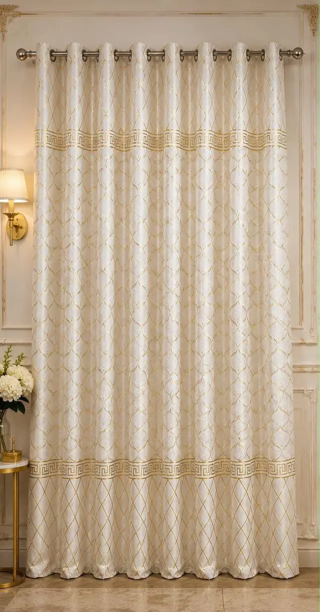 Luxurious 1 Pc Velvet Textured Curtain