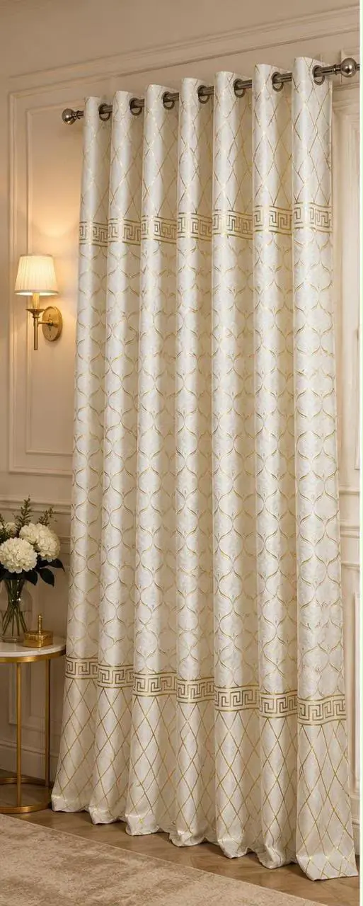 Luxurious 1 Pc Velvet Textured Curtain