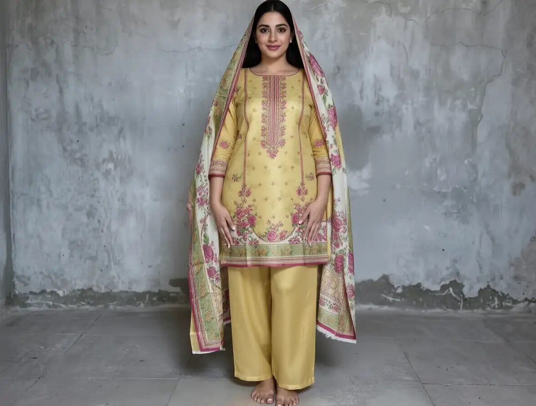 Stylish 3 Pcs Women's Unstitched Lawn Digital Print Suit