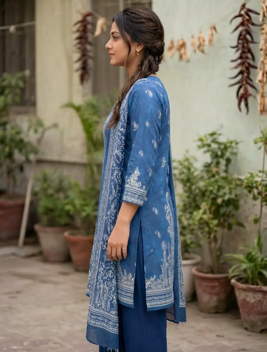 Stylish 3 Pcs Women's Unstitched Lawn Digital Print Suit