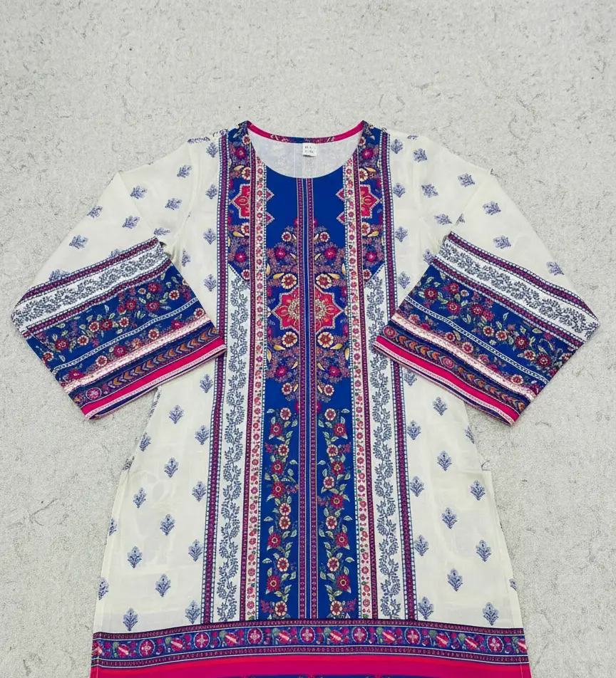 Stylish 3 Pcs Women's Unstitched Lawn Digital Print Suit