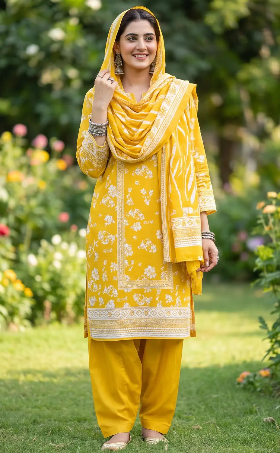 Stylish 3 Pcs Women's Unstitched Lawn Digital Print Suit