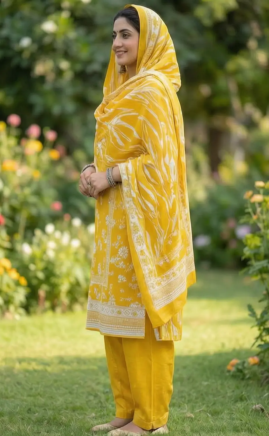 Stylish 3 Pcs Women's Unstitched Lawn Digital Print Suit