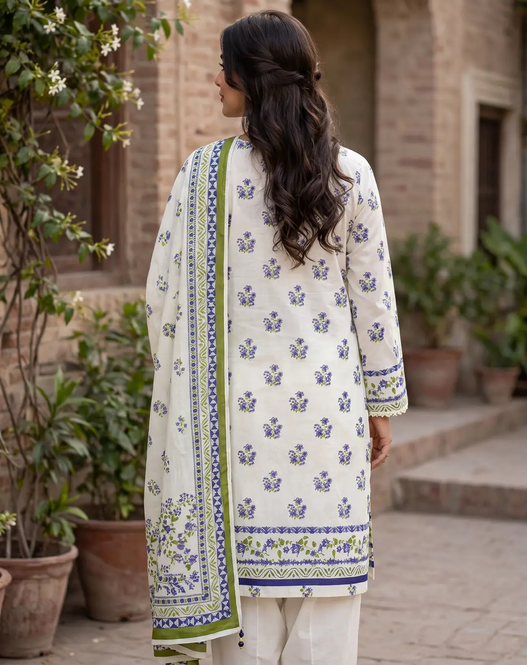 Stylish 3 Pcs Women's Unstitched Lawn Digital Print Suit