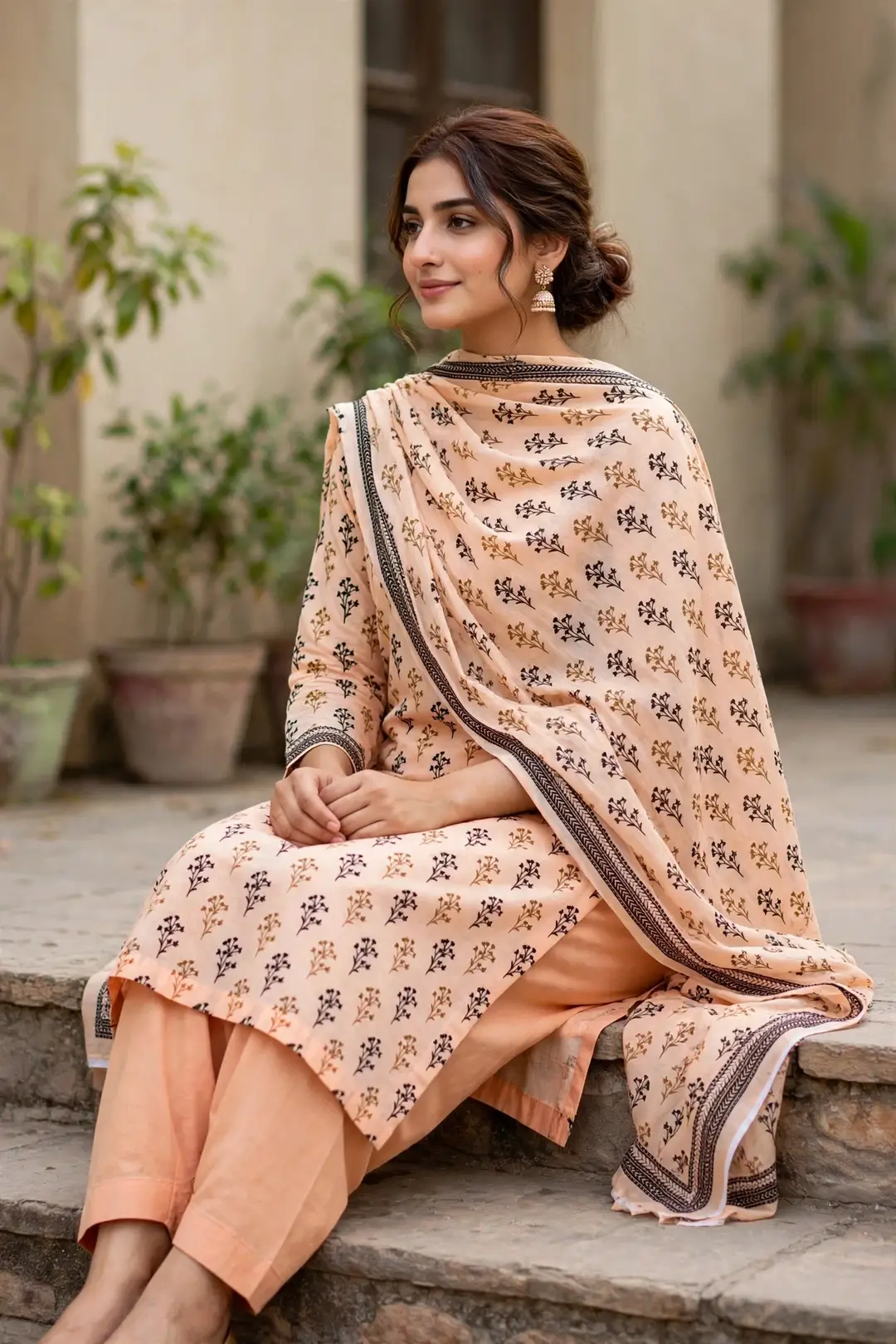 Stylish 3 Pcs Women's Unstitched Lawn Digital Print Suit