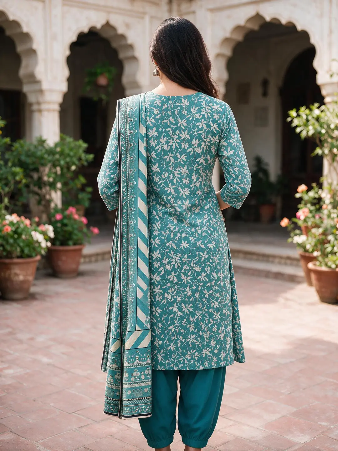 Stylish 3 Pcs Women's Unstitched Lawn Digital Print Suit
