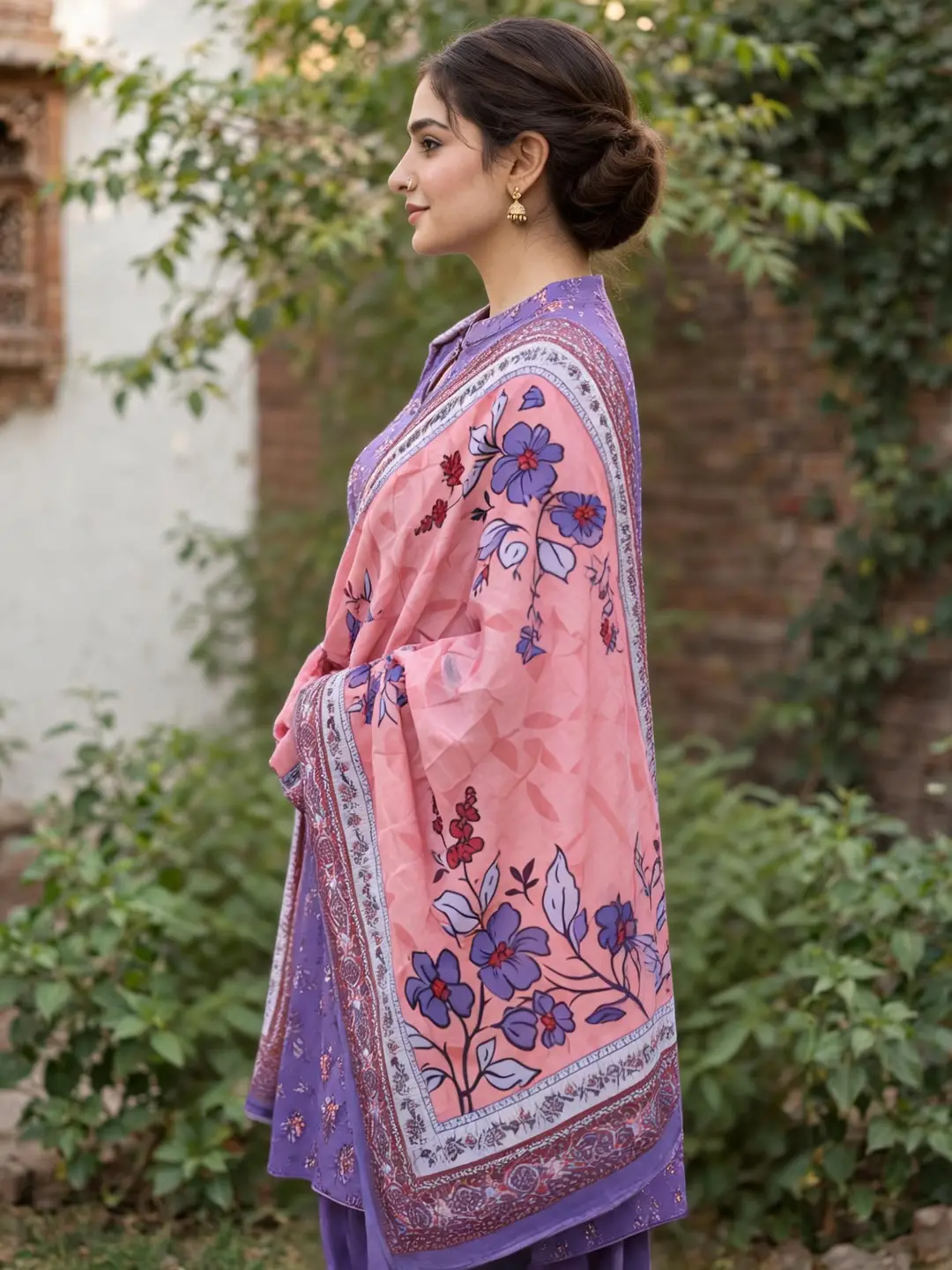 Stylish 3 Pcs Women's Unstitched Lawn Digital Print Suit