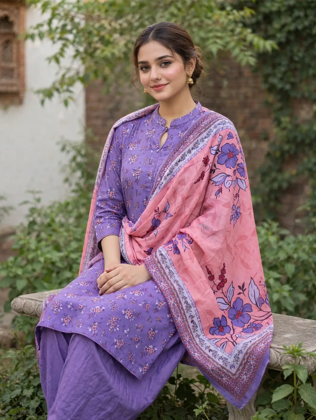 Stylish 3 Pcs Women's Unstitched Lawn Digital Print Suit
