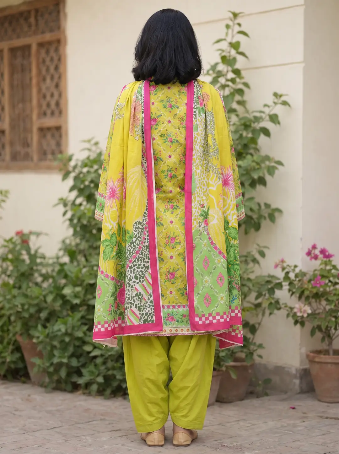 Stylish 3 Pcs Women's Unstitched Lawn Digital Print Suit