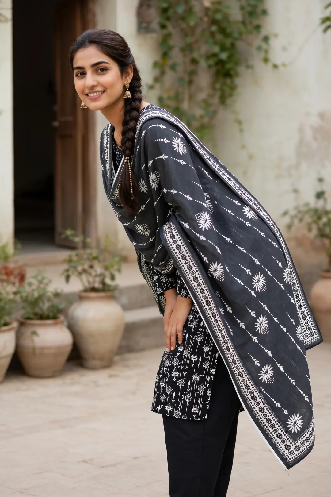 Stylish 3 Pcs Women's Unstitched Lawn Digital Print Suit