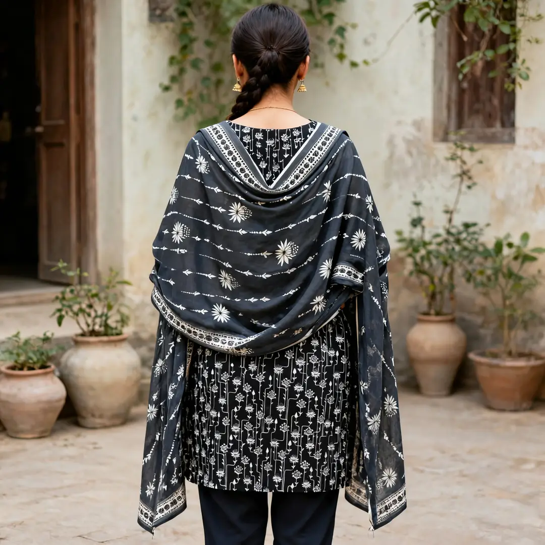 Stylish 3 Pcs Women's Unstitched Lawn Digital Print Suit
