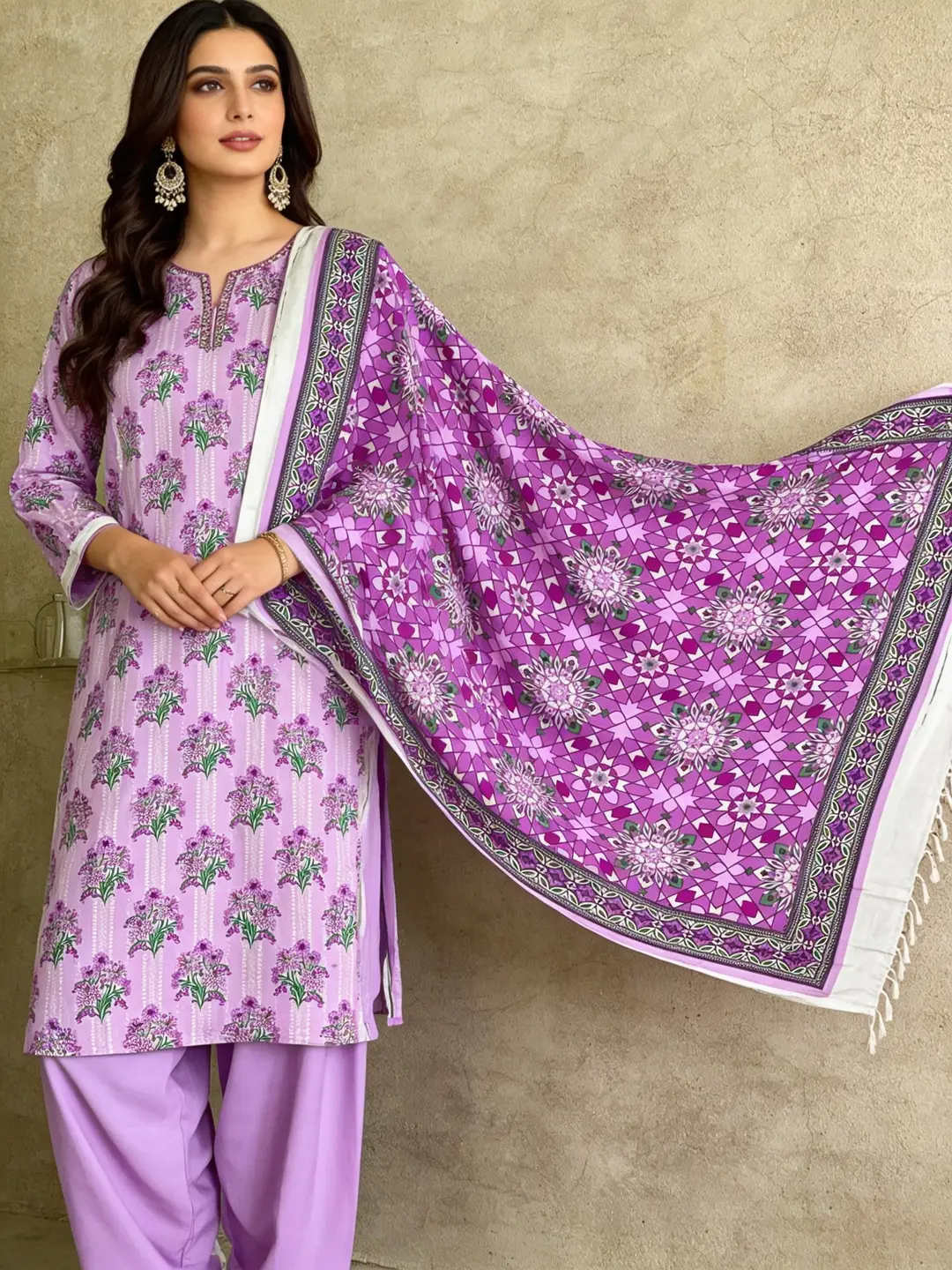 Stylish 3 Pcs Women's Unstitched Lawn Digital Print Suit