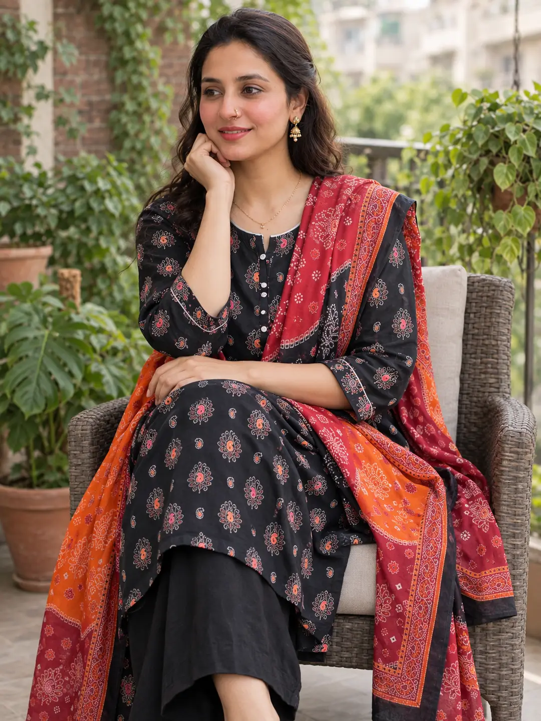 Stylish 3 Pcs Women's Unstitched Lawn Digital Print Suit