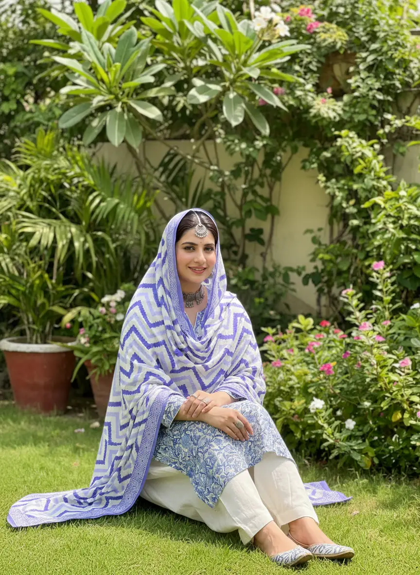Stylish 3 Pcs Women's Unstitched Lawn Digital Print Suit