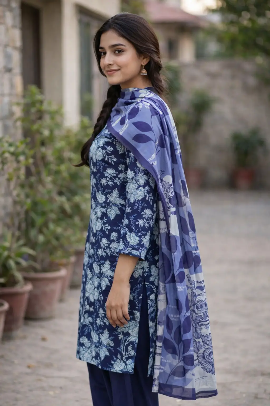 Stylish 3 Pcs Women's Unstitched Lawn Digital Print Suit