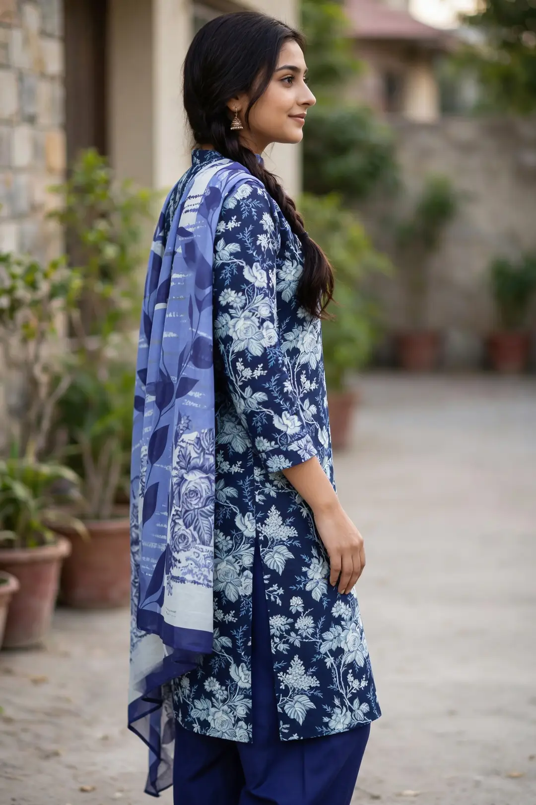 Stylish 3 Pcs Women's Unstitched Lawn Digital Print Suit