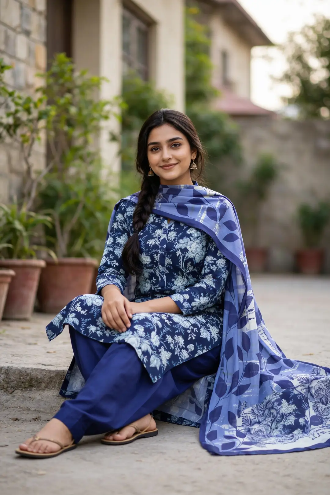 Stylish 3 Pcs Women's Unstitched Lawn Digital Print Suit