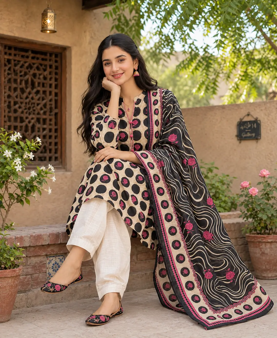 Stylish 3 Pcs Women's Unstitched Khaddar Digital Print Suit