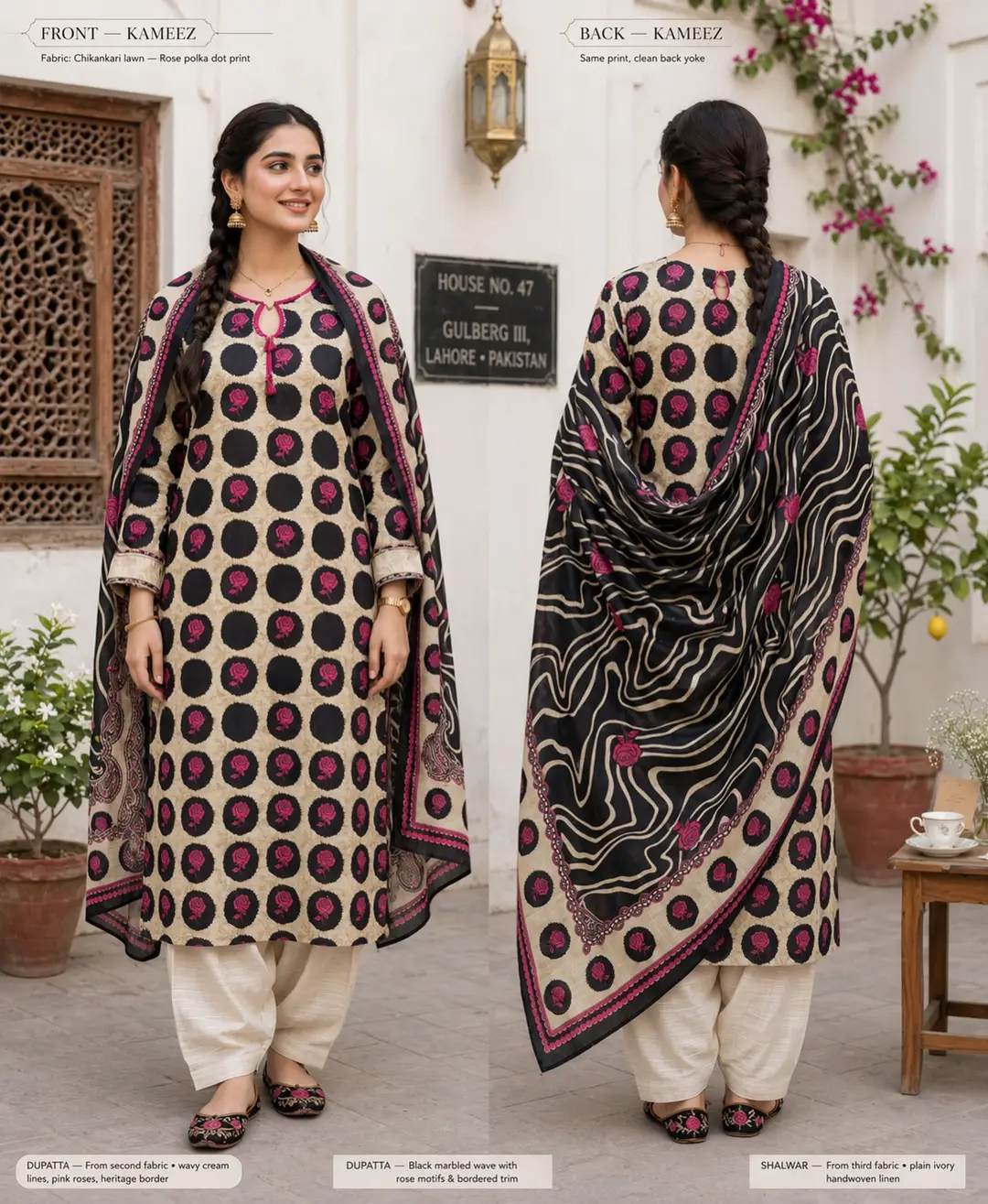 Stylish 3 Pcs Women's Unstitched Khaddar Digital Print Suit