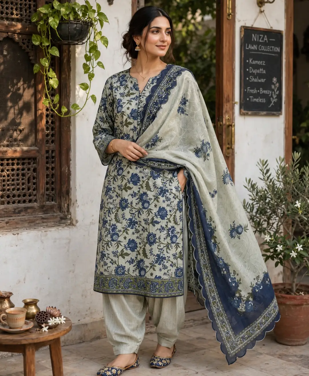 Stylish 3 Pcs Women's Unstitched Khaddar Digital Print Suit