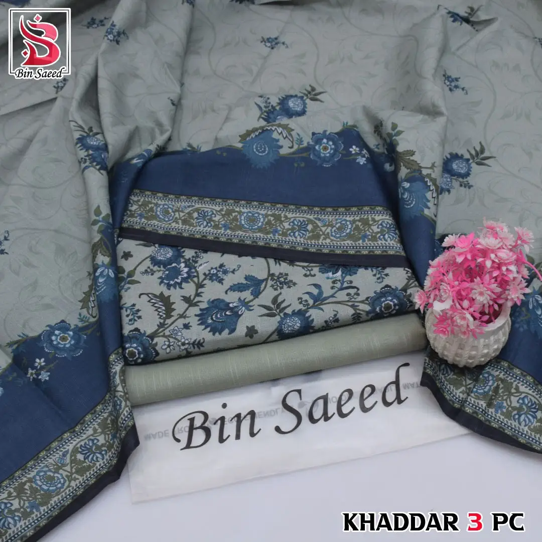 Stylish 3 Pcs Women's Unstitched Khaddar Digital Print Suit