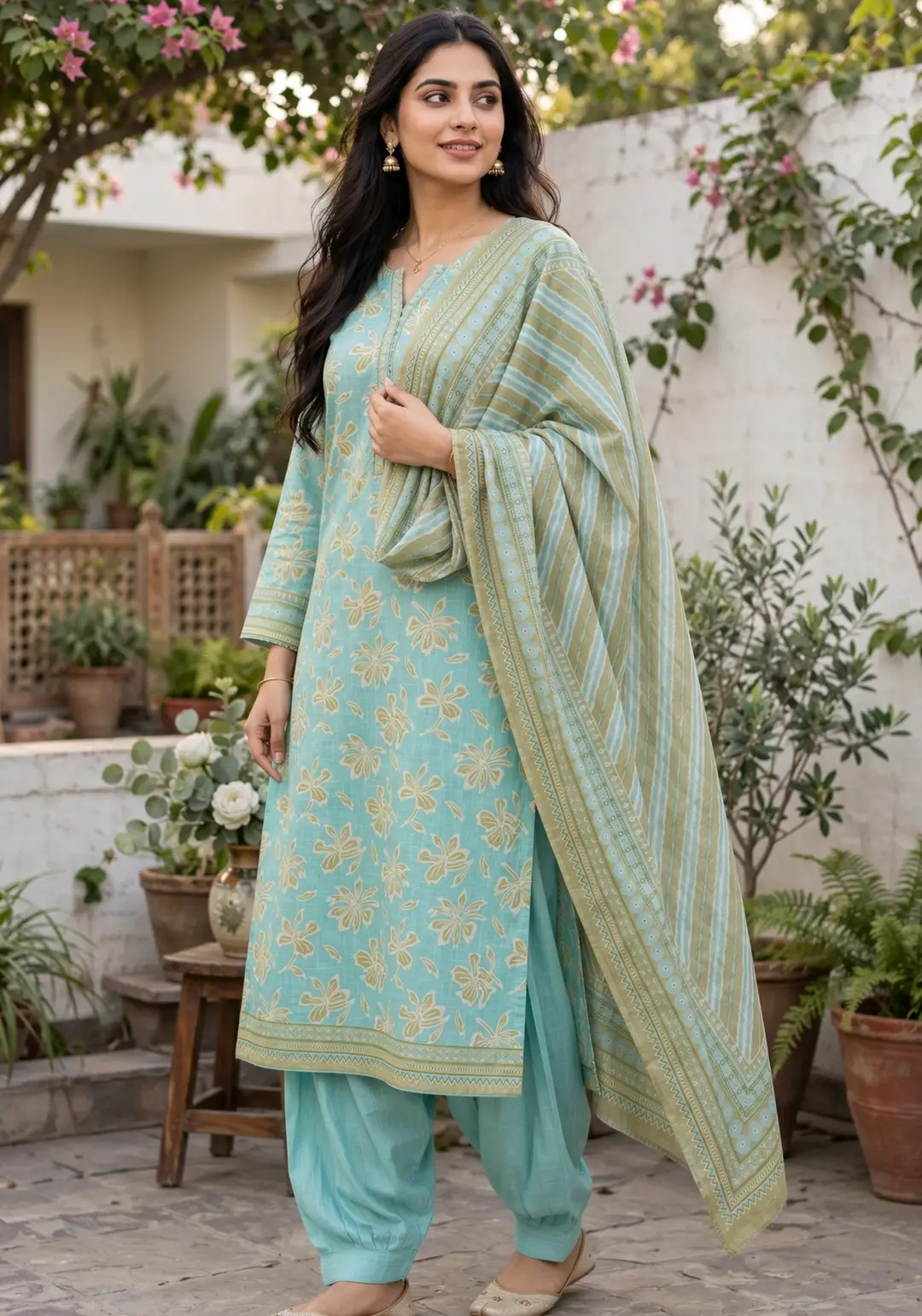 Stylish 3 Pcs Women's Unstitched Khaddar Digital Print Suit