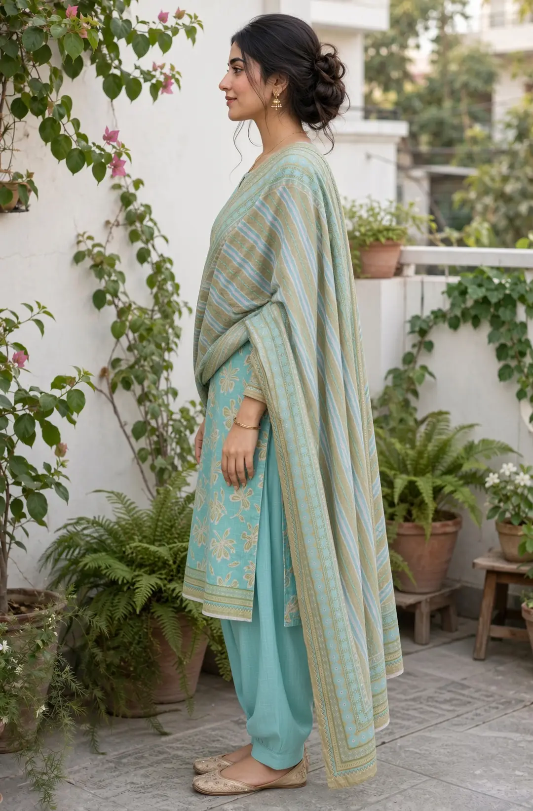 Stylish 3 Pcs Women's Unstitched Khaddar Digital Print Suit