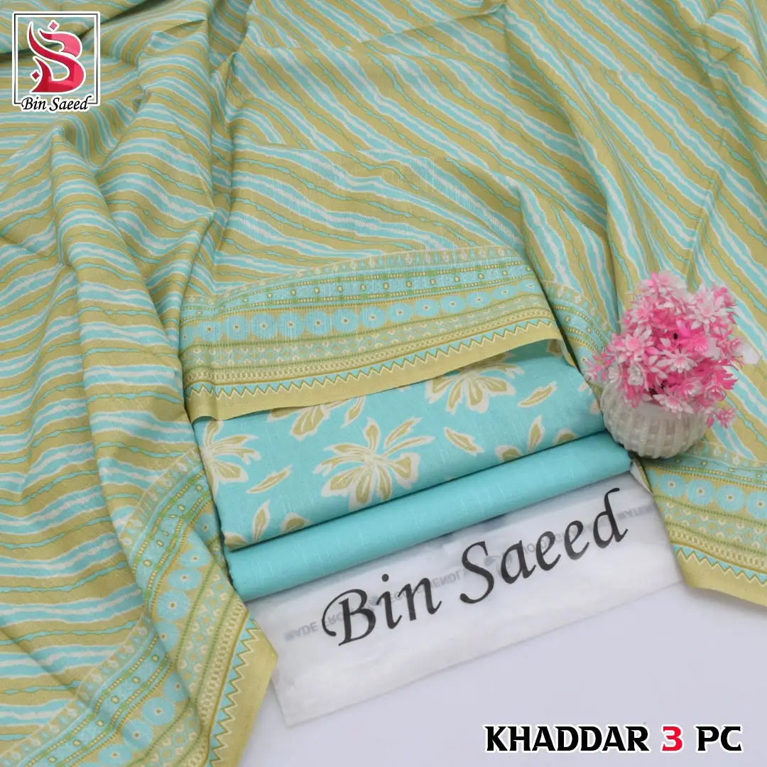 Stylish 3 Pcs Women's Unstitched Khaddar Digital Print Suit