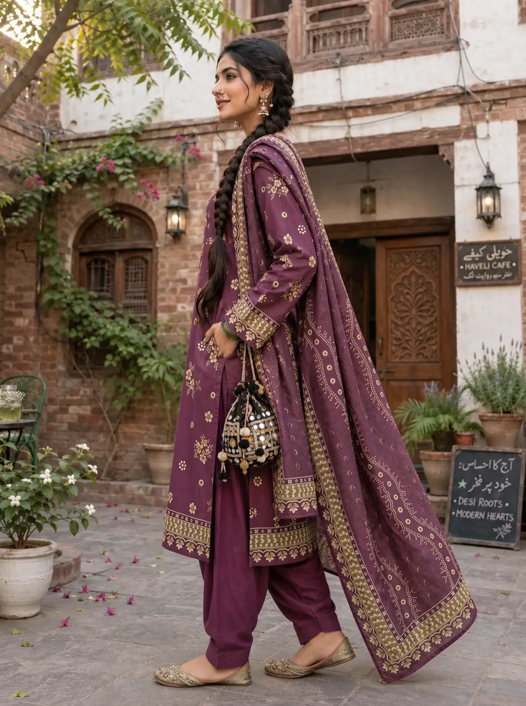 Stylish 3 Pcs Women's Unstitched Khaddar Digital Print Suit