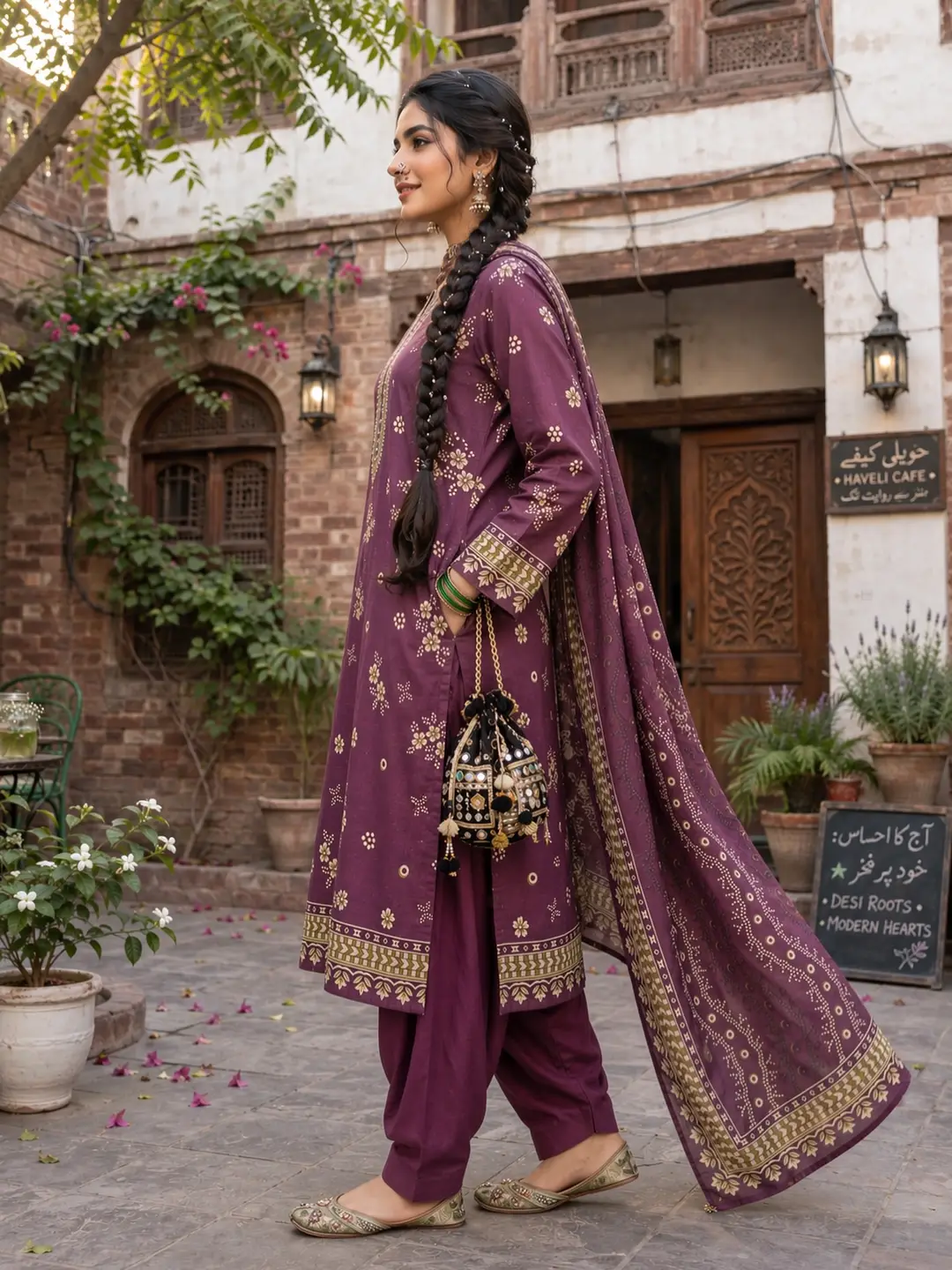 Stylish 3 Pcs Women's Unstitched Khaddar Digital Print Suit