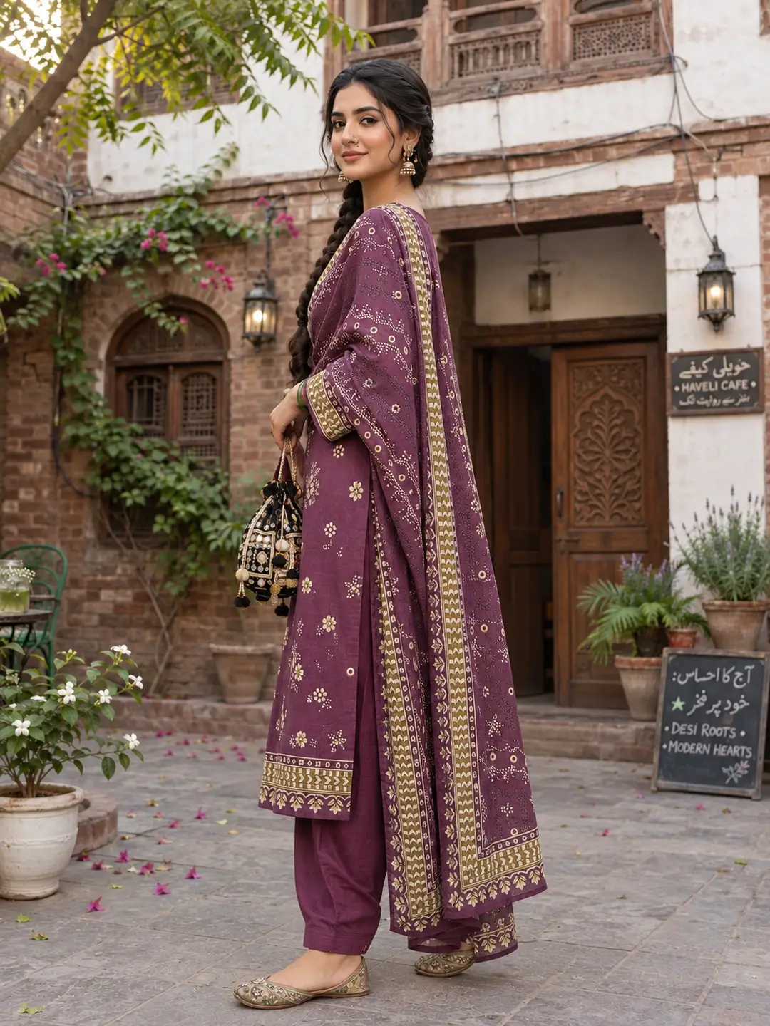 Stylish 3 Pcs Women's Unstitched Khaddar Digital Print Suit