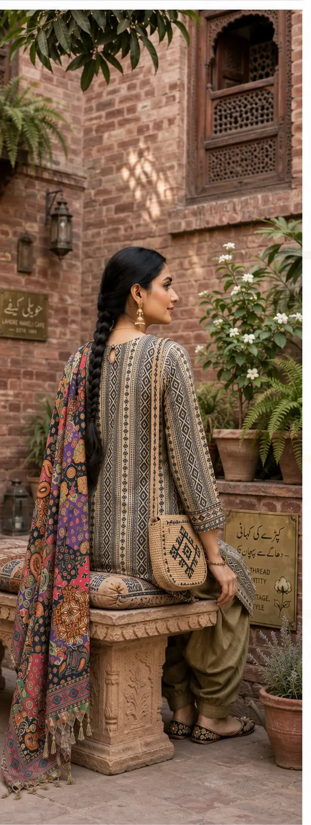 Stylish 3 Pcs Women's Unstitched Khaddar Digital Print Suit