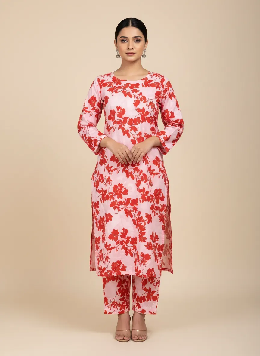 Women Unstitched Printed Suit White 2 Pcs Micro Polo Cotton