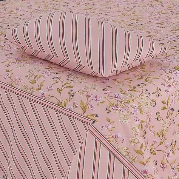 7 Pcs Cotton Salonica Printed Comforter Set