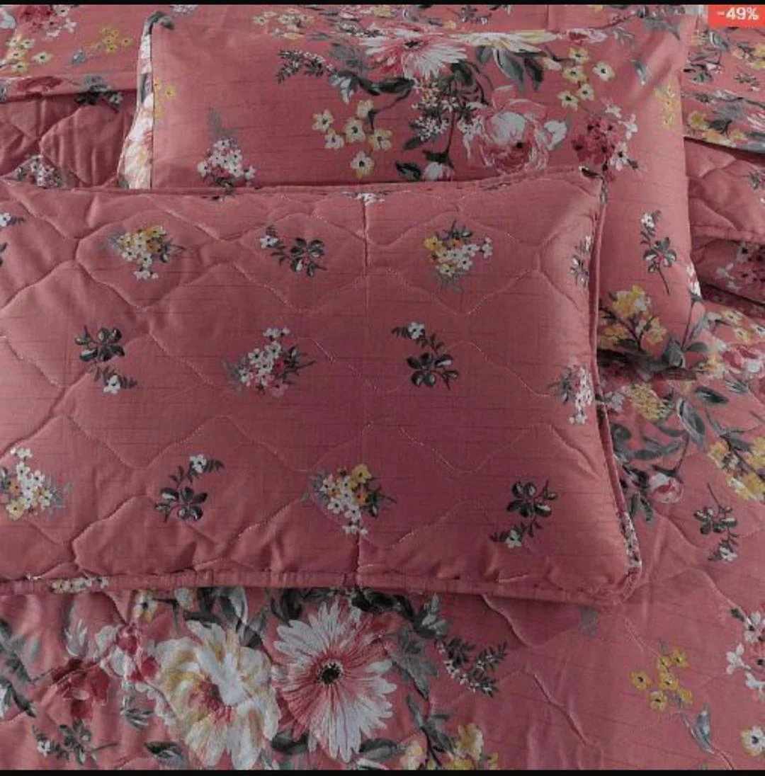 Luxurious 6 Pcs Cotton Salonica Printed Razai Set