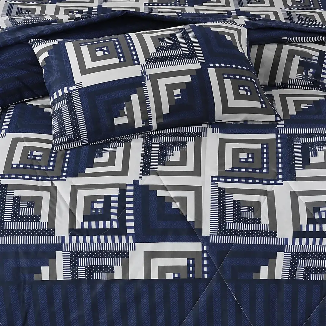 Exclusive 6 Pcs Cotton Salonica Printed Double Razai Set