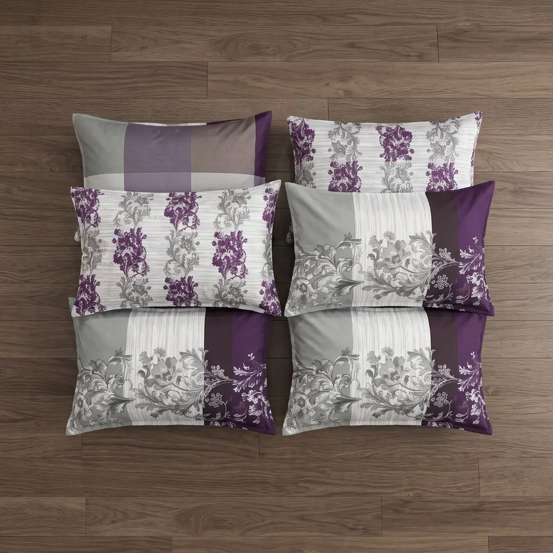 Exclusive 6 Pcs Cotton Salonica Printed Double Razai Set
