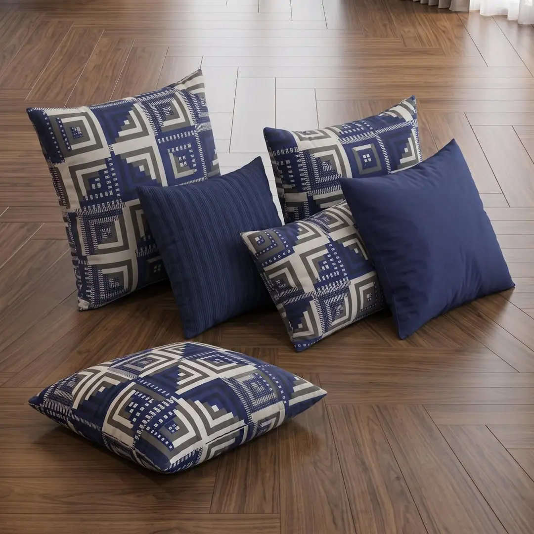 Exclusive 6 Pcs Cotton Salonica Printed Double Razai Set