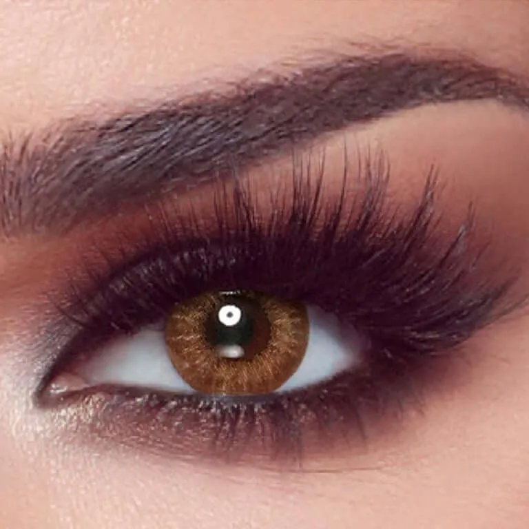 Almond Brown Contact Lenses for Pakistani Women