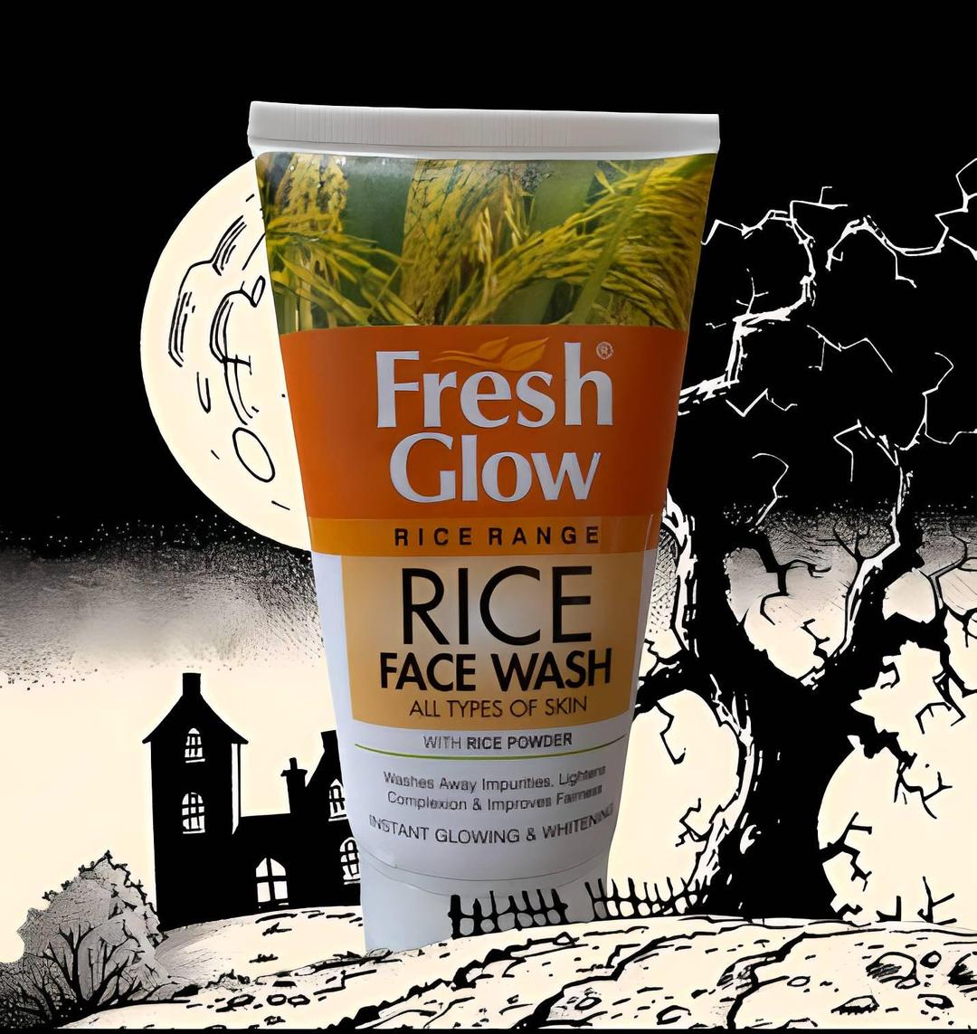 Fresh Glow Rice Face Wash 150ml All Skin Types Whitening Brightening