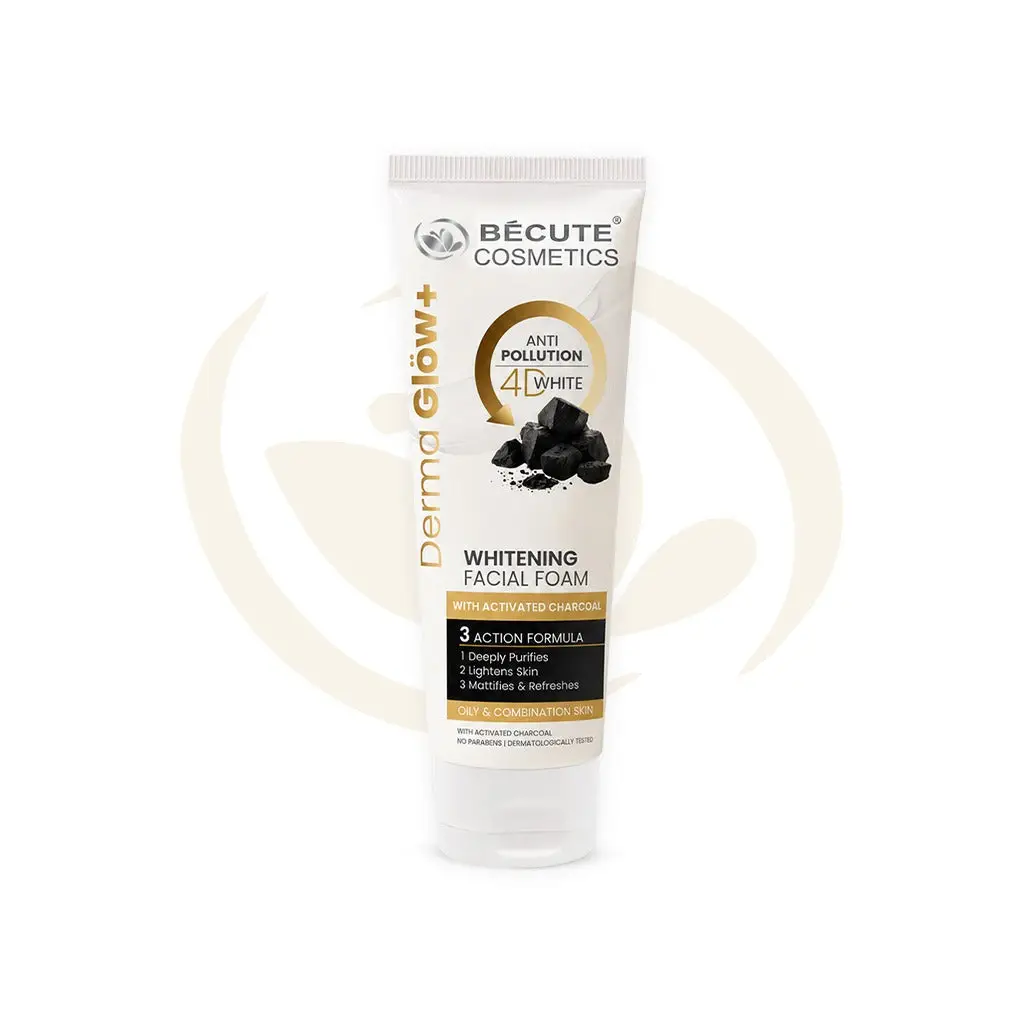 Derma Glow Whitening Facial Foam With Activated Charcoal