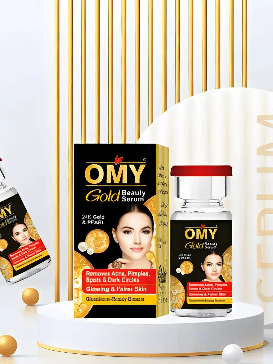 OMY Gold Beauty Care Combo – Cream, Soap & Serum | Complete Beauty Care Pack