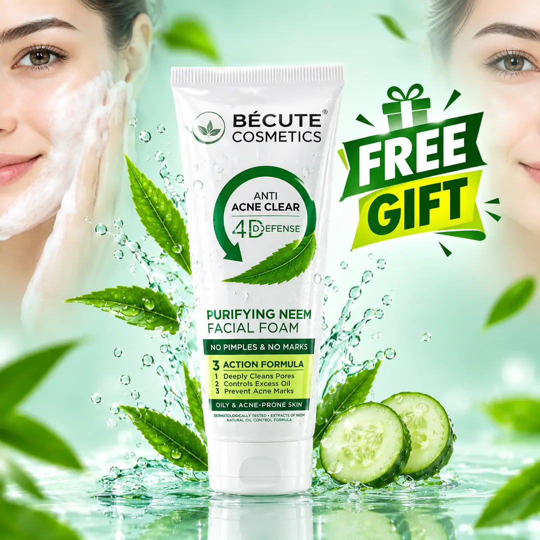 BeCute Derma Glow+ Purifying Neem Facial Foam - 100ml
