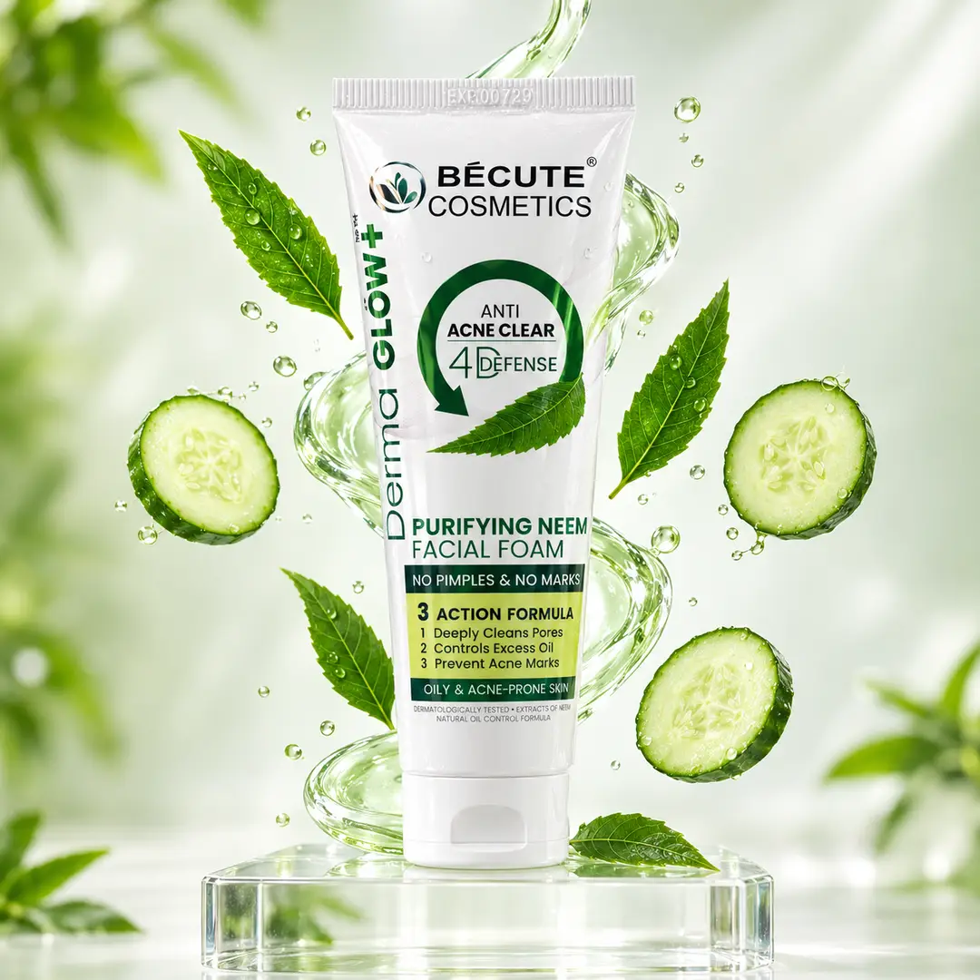 BeCute Derma Glow+ Purifying Neem Facial Foam - 100ml