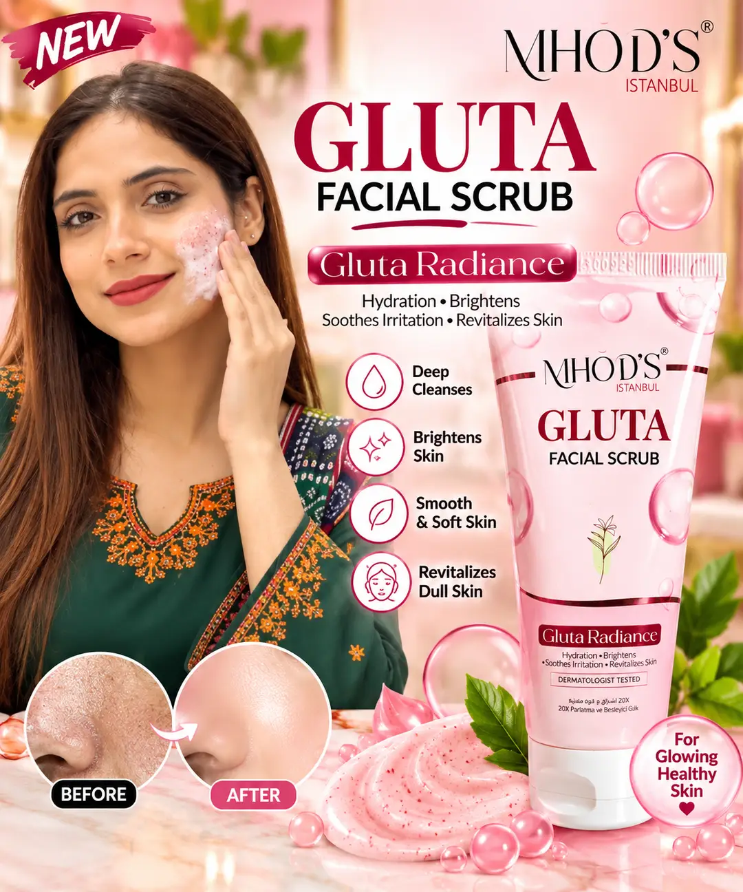 MOODS Istanbul Gluta Facial Scrub