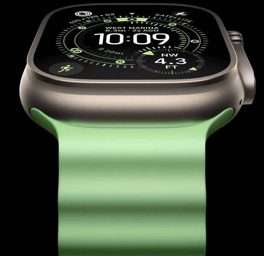 Apple Watch Ultra 3 Grey Silicone Strap