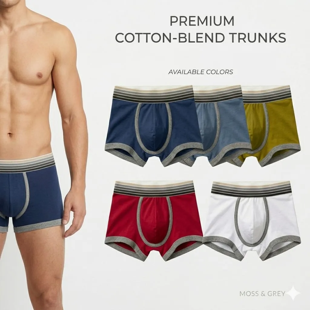 Men's Cotton Boxers Fabric: Cotton Pattern: Plain