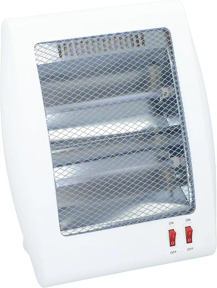 Electric Heater for Home Office White Stainless Steel