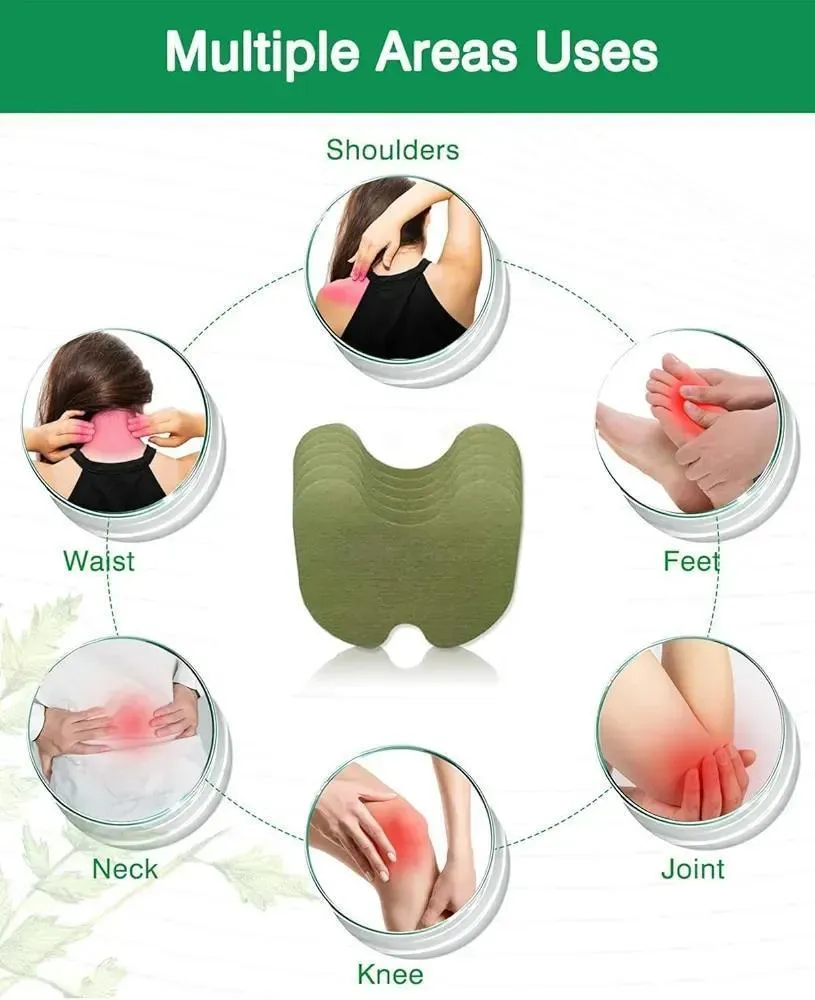 Green Silicone Knee Waist Neck Joint Pain Patches