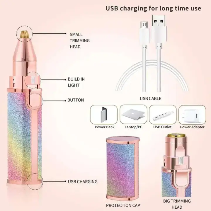 Painless Hair Removal Face Razor